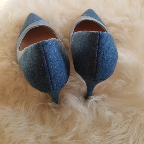 Mix No 6 Necole denim color block heel 4" - Picture 3 of 4